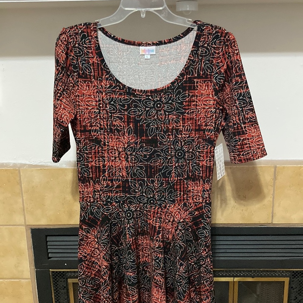 LuLaRoe Nicole Dress (size L) NWT